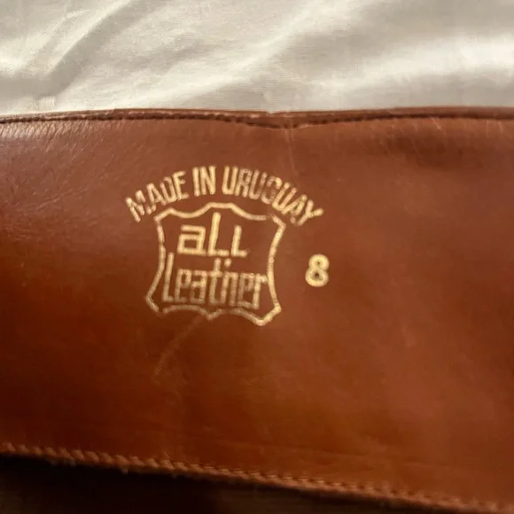 Brown Leather Knee-High Boots - Picture 3 of 6